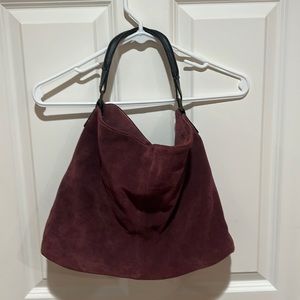Mundi, women’s, burgundy suede hobo bag. Like new! Perfect for Fall.